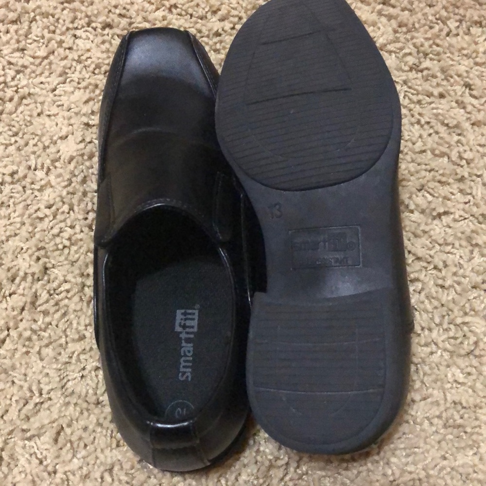 Boys black dress shoes